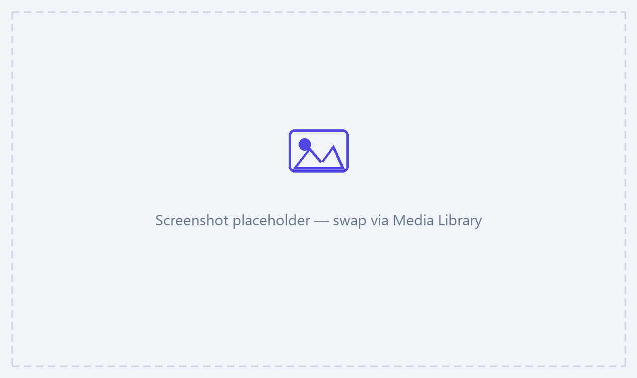 Dashboard screenshot placeholder
